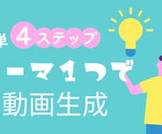 テーマ１つでAiがあなたのアイデアを映像に変えます イメージ1