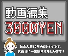 動画編集3000円で承ります イメージ1