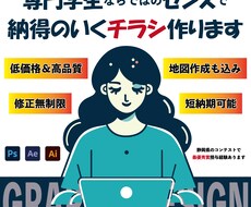 ご納得いただけるチラシを作ります イメージ1