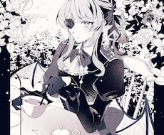 おしゃれなモノクロイラストお描きします イメージ1