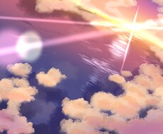 イラストの背景を作成します 空と海を描くのがめんどくさいあなたへ
