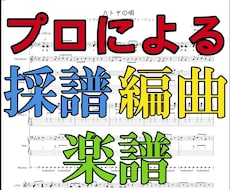耳コピ、アレンジ、プロによる丁寧な楽譜作ります アレンジ内容、演奏レベル等どんな要望にも対応いたします。