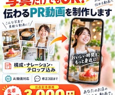 お店の魅力を1分で伝えるPRリール動画を制作します イメージ1