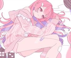 歌ってみた、サムネ、一枚絵等のイラスト描きます イメージ1