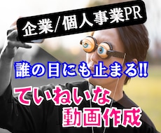 個人事業・企業PRの動画作成ます てごろな値段でニーズにマッチした動画を作成します！！