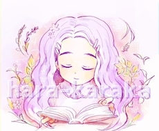 水彩風でふんわり可愛らしい女性アイコン描きます 温かみのある絵柄で、伝えたい雰囲気・想いを大切に制作します。