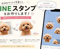 写真からペットのLINEスタンプを作成します イメージ1