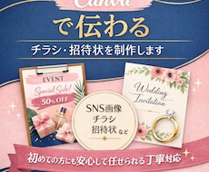 Canvaで伝わる｜チラシ・招待状を制作します