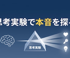あなたのモヤモヤを分解し、スッキリ言語化します 共感で終わらせない。軽い思考実験で客観的に紐解きます