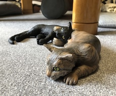 ペットの人形【大】を紙粘土で造ります 飼っている、または飼っていたペットの思い出を形にします。