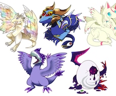あなただけのドラゴン描きます どんなドラゴンになるか、おみくじ感覚でどうぞ。