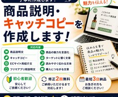 商品説明・キャッチコピーを作成します イメージ1