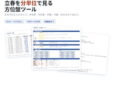 九星気学の本命星・方位盤をエクセルで出します イメージ1