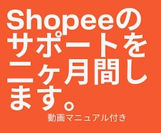 Shopee運営のサポートを2ヶ月間します マニュアル付きでサポートします。