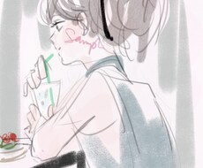 sns、印刷物等色々な用途に イラストを描きます ファッショナブル絵柄♪商用利用ok
