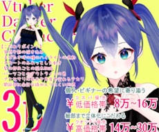 3Dモデル制作【踊る・走る・VTuber】できます 【相談受付中～7月末】・VRoid＋Blenderカスタム