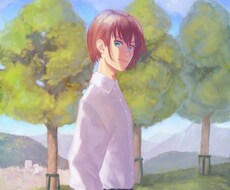 空気感のある厚塗り風イラスト描きます イメージ1