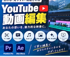 YouTube動画を見やすく丁寧に編集します イメージ1