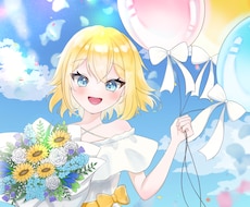 実績多数◎ふわふわ！かわいい女の子描きます 透明感ときらめきを詰め込んだ記念イラストならお任せください!