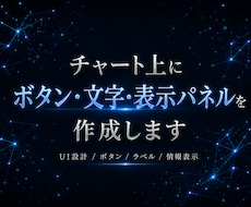 チャート上にボタン・文字・表示パネルを作成します チャート上の表示を見やすく制作します