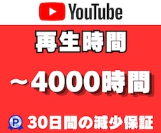 YouTube再生時間を1000時間増加させます 最大4000時間まで対応｜増加完了までサポート｜安心保証付き