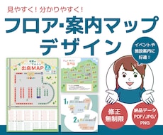 親しみあるデザインの案内地図を制作いたします 【修正回数無制限】ファミリー向けのイベントや施設などに