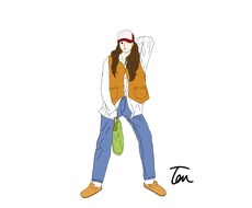 おしゃれでエモい線画イラストを描きます 商用OK・お洒落なイラスト・挿絵をお探しの方に！