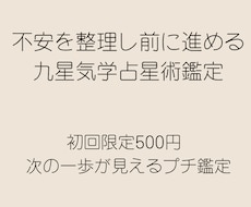 不安を整理し前に進める九星気学占星術鑑定します イメージ1