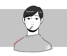 シンプルな似顔絵を描きます アイコンや、プレゼント、インテリアなどにいかがでしょうか