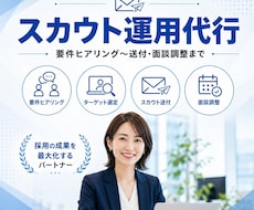 企業様・RPO企業様向けスカウト運用を代行します イメージ1