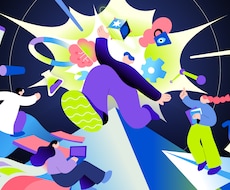 分かりやすいフラットイラスト・アイコン作成します スッキリと整理された目を引くイラストに仕上げます