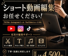 素材を送るだけ｜SNSショート動画を編集します イメージ1