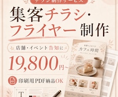 集客チラシ・フライヤーを制作します イメージ1