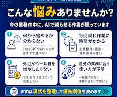 AIで効率化できる業務を診断します イメージ1