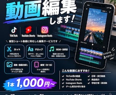 ショート動画の動画編集をします イメージ1
