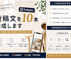 Instagram投稿文を10本作成します イメージ1