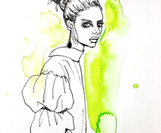 オシャレ‼︎ファッションイラスト風似顔絵を描きます 他にはない個性的な似顔絵をお探しの方にオススメです