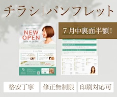 伝えたい内容を整理して魅せるチラシを作成します イメージ1