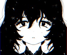 あなた様にオシャレな白黒アイコン描きます。ます イメージ1