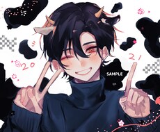 なんでもイラストお描きします SNSアイコン・立ち絵・一枚絵などお気軽にご相談ください！！