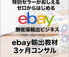 ebay海外物販を特別セラーが3ヶ月コンサルします 初心者歓迎 特盛り教材＋3ヶ月コンサル＋無制限ビデオチャット
