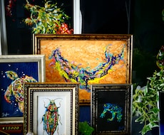 オーダーメイドの絵画作品作成します 墨絵、アクリル作品、なんでもOK!!