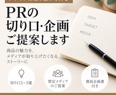 メディアに刺さるPR企画を考えます イメージ1