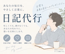 あなたの日常を日記やSNS投稿用の文章にします イメージ1