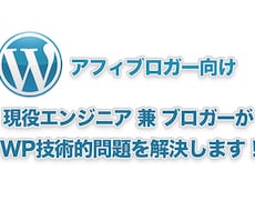 ブロガーがWordPress技術的問題解決します クレカ系アフィブロガーがWP技術的問題を解決します！