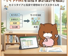 サイドFIREを目指す家計設計を相談します サイドFIREを目指す共働き家庭の家計・資産設計相談（通話）