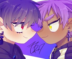 アイコン、一枚絵何でも丁寧に素早く描きます アイコンや1枚絵を2500円から承ります(値下げ交渉可です)
