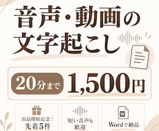 日本語の音声・動画を丁寧に文字起こしします イメージ1