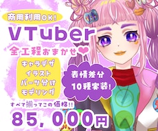 Vtuberキャラデザ〜モデリング一括制作します イメージ1