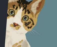 お写真を元にペットの似顔絵を描きます あなたのお気に入りの1枚がイラストに